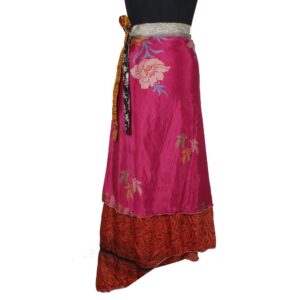 Vintage Silk Magic Wrap Skirt SW2312