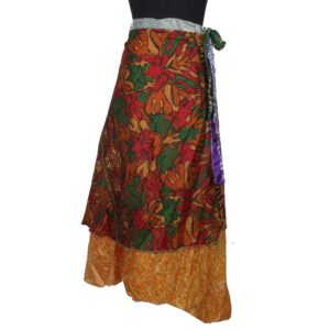 Vintage Silk Magic Wrap Skirt SW2314