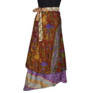 Vintage Silk Magic Wrap Skirt SW2316