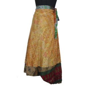 Vintage Silk Magic Wrap Skirt SW2319