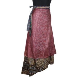 Vintage Silk Magic Wrap Skirt SW2320
