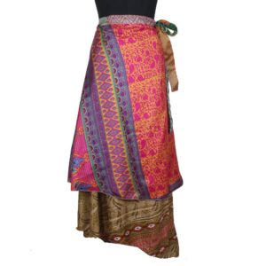 Vintage Silk Magic Wrap Skirt SW2322