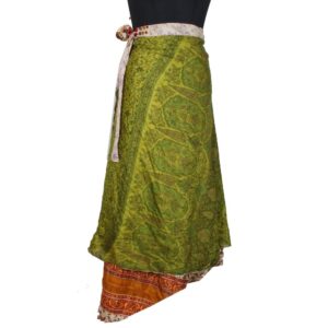 Vintage Silk Magic Wrap Skirt SW2324