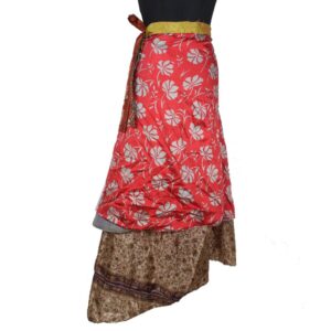 Vintage Silk Magic Wrap Skirt SW2326