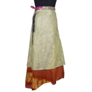Vintage Silk Magic Wrap Skirt SW2327