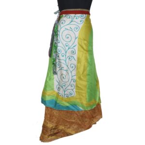Vintage Silk Magic Wrap Skirt SW2329