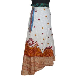 Vintage Silk Magic Wrap Skirt SW2334