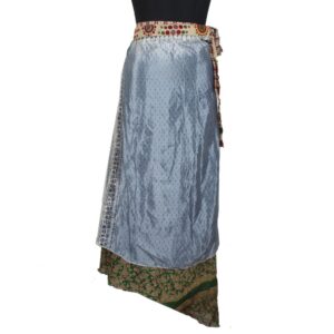 Vintage Silk Magic Wrap Skirt SW2336