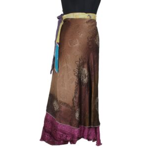 Vintage Silk Magic Wrap Skirt SW2337