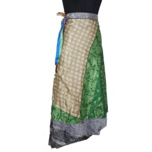 Vintage Silk Magic Wrap Skirt SW2340