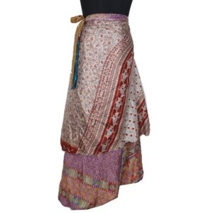 Vintage Silk Magic Wrap Skirt SW2342