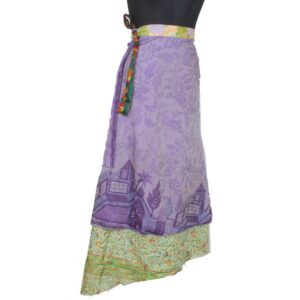 Vintage Silk Magic Wrap Skirt SW2343