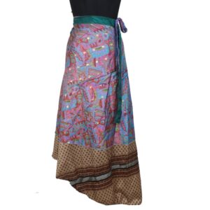 Vintage Silk Magic Wrap Skirt SW2344