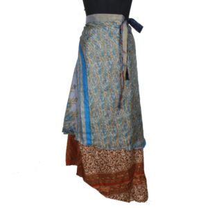 Vintage Silk Magic Wrap Skirt SW2345