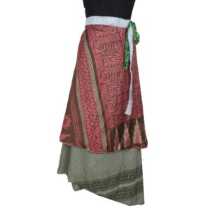 Vintage Silk Magic Wrap Skirt SW2348