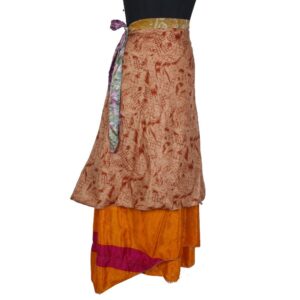 Vintage Silk Magic Wrap Skirt SW2351
