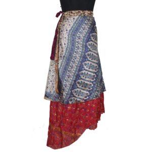 Vintage Silk Magic Wrap Skirt SW2354