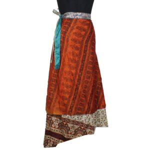 Vintage Silk Magic Wrap Skirt SW2355