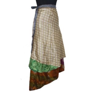 Vintage Silk Magic Wrap Skirt SW2360