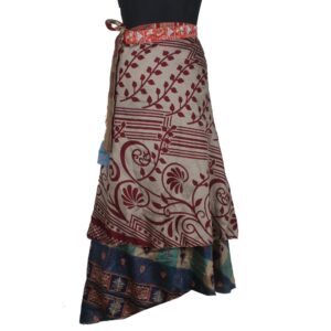 Vintage Silk Magic Wrap Skirt SW2361