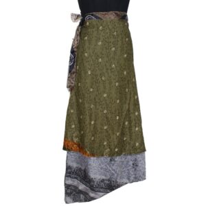 Vintage Silk Magic Wrap Skirt SW2363