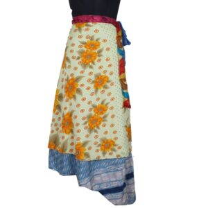 Vintage Silk Magic Wrap Skirt SW2364