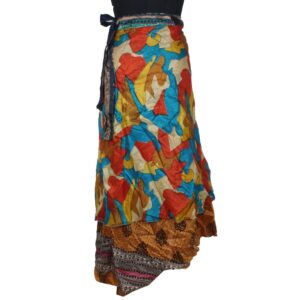 Vintage Silk Magic Wrap Skirt SW2365