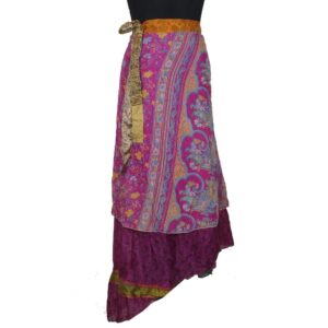 Vintage Silk Magic Wrap Skirt SW2366