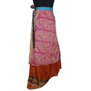 Vintage Silk Magic Wrap Skirt SW2367