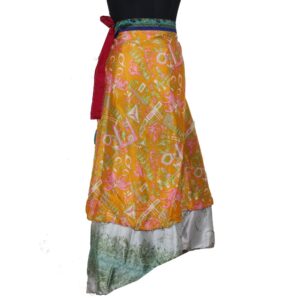 Vintage Silk Magic Wrap Skirt SW2369