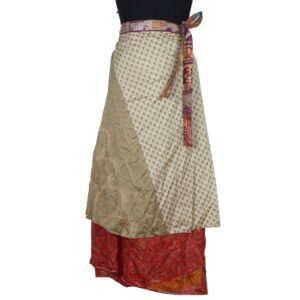 Vintage Silk Magic Wrap Skirt SW2370