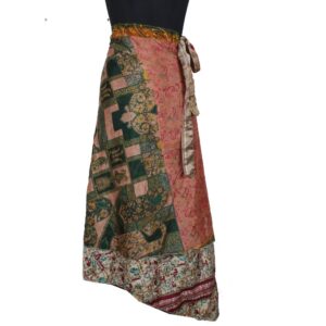 Vintage Silk Magic Wrap Skirt SW2372