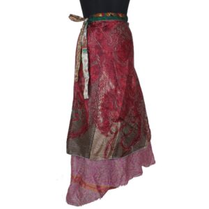 Vintage Silk Magic Wrap Skirt SW2373