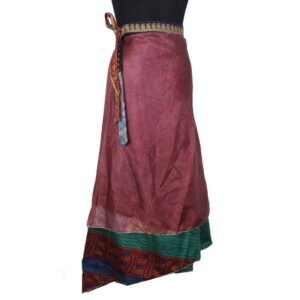 Vintage Silk Magic Wrap Skirt SW2377
