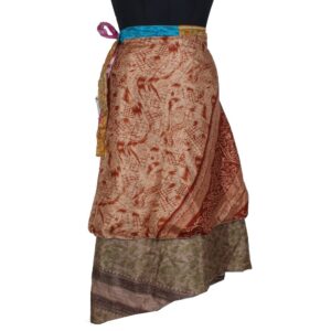 Vintage Silk Magic Wrap Skirt SW2379