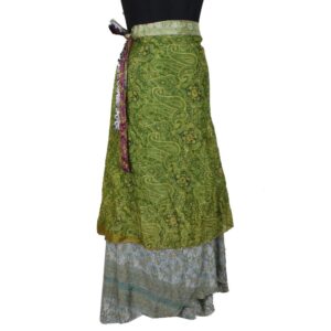 Vintage Silk Magic Wrap Skirt SW2380