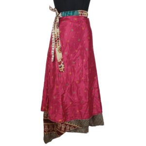 Vintage Silk Magic Wrap Skirt SW2382