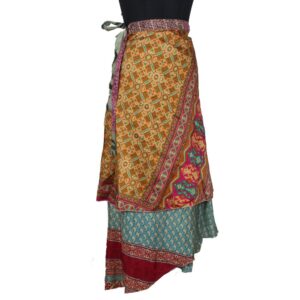 Vintage Silk Magic Wrap Skirt SW2383