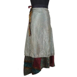 Vintage Silk Magic Wrap Skirt SW2385