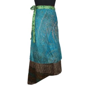 Vintage Silk Magic Wrap Skirt SW2386