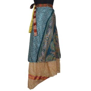 Vintage Silk Magic Wrap Skirt SW2387
