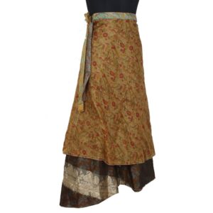 Vintage Silk Magic Wrap Skirt SW2389