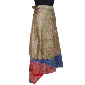 Vintage Silk Magic Wrap Skirt SW2390