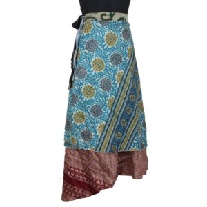 Vintage Silk Magic Wrap Skirt SW2392
