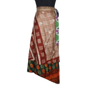 Vintage Silk Magic Wrap Skirt SW2394