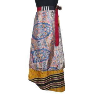 Vintage Silk Magic Wrap Skirt SW2395