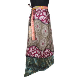 Vintage Silk Magic Wrap Skirt SW2399