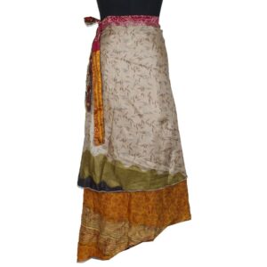 Vintage Silk Magic Wrap Skirt SW2400