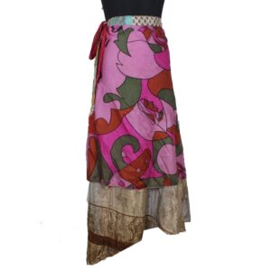 Vintage Silk Magic Wrap Skirt SW2402