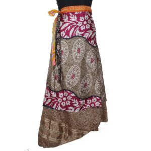 Vintage Silk Magic Wrap Skirt SW2404